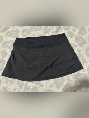 Black Lululemon Pace Rival Athletic Skort - Simple Performance Style